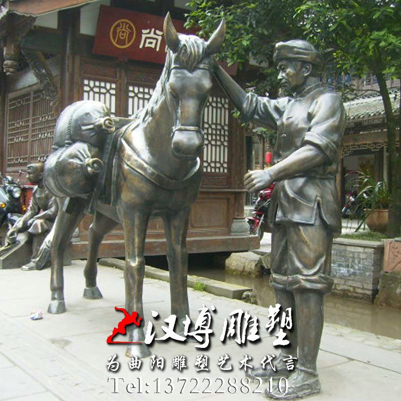 马夫擦鞋雕塑,人物雕像,玻璃钢铜雕