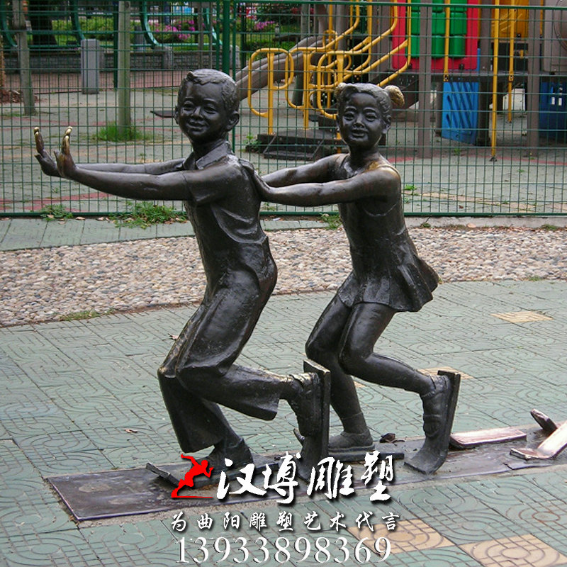 小孩雕塑,人物雕像,玻璃钢铜雕