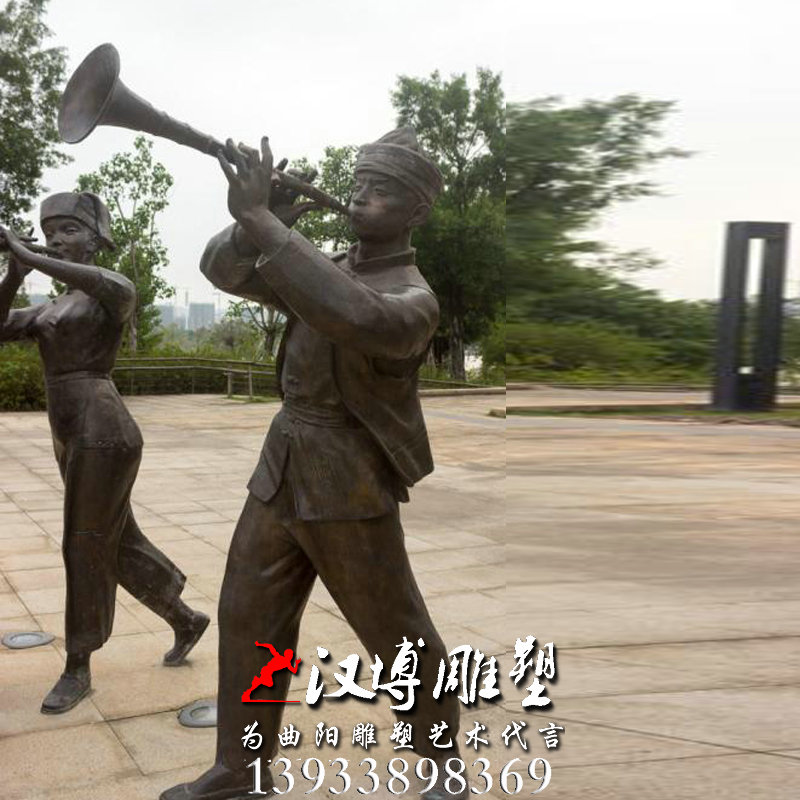 壮族青少年人物雕像,玻璃钢铜雕,少数民族雕塑