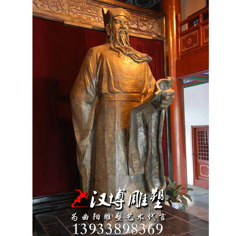 玻璃钢铜雕,包青天人物雕像,大型广场雕塑