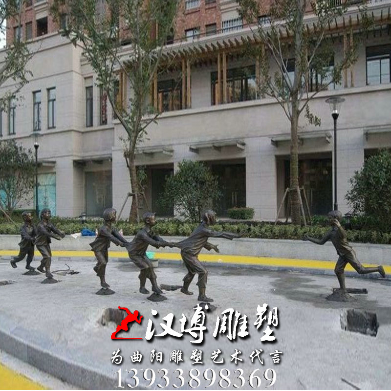 溜冰人物雕像,园林景观雕塑,童趣主题雕塑