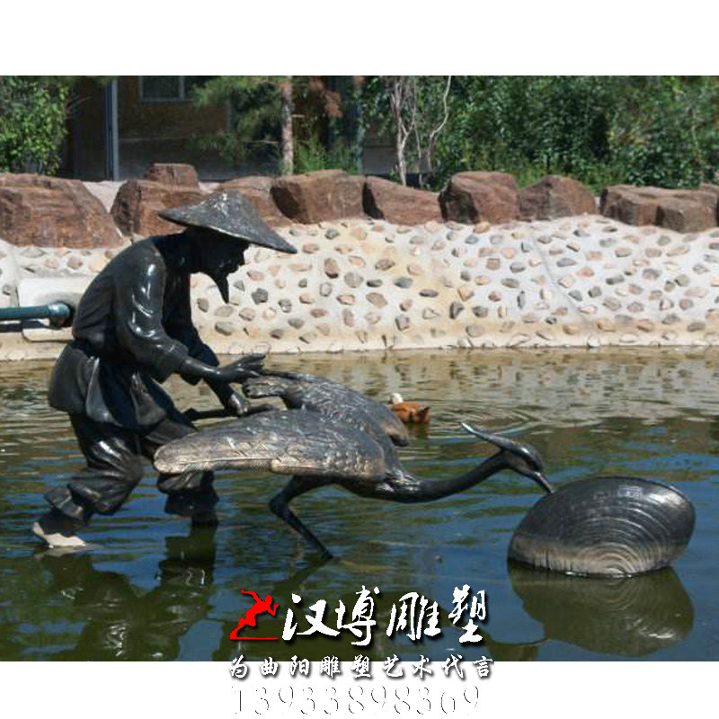 渔民雕像,人物雕塑厂家,铸铜雕塑加工厂
