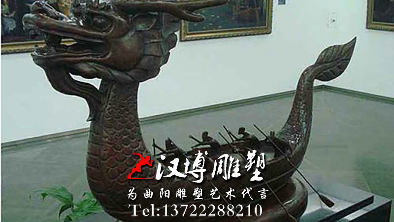 赛龙舟雕塑,玻璃钢雕塑,铸铜工艺品