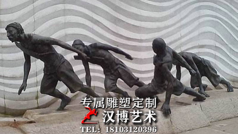 纤夫雕像,人物铜雕,广场景观雕塑