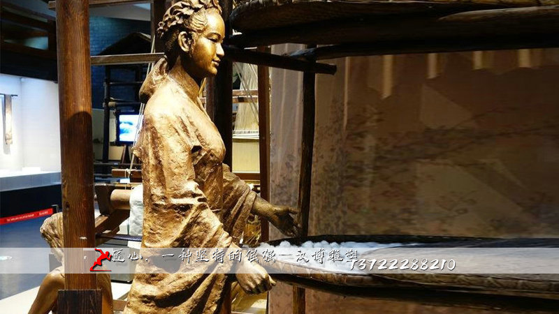 嫘祖雕塑,铸铜人物雕像,铸铜雕塑