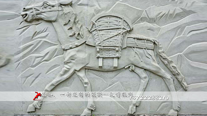 铸铜雕塑,茶马古道浮雕,马雕塑