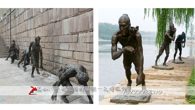 铸铜人物铜雕,人物景观雕像,黄铜雕像