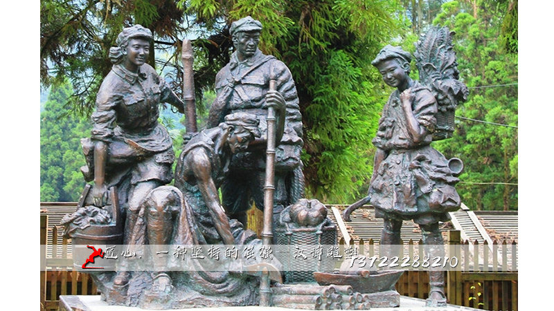 红军战士雕塑,铸铜人物雕像,纯铜雕塑