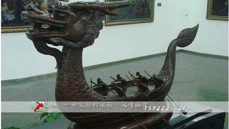 赛龙舟雕塑,人物景观雕像,铸铜雕塑