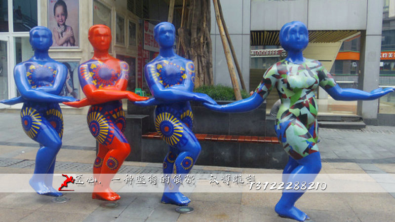 绘彩人物雕像,铸铜雕塑,纯铜人物雕像