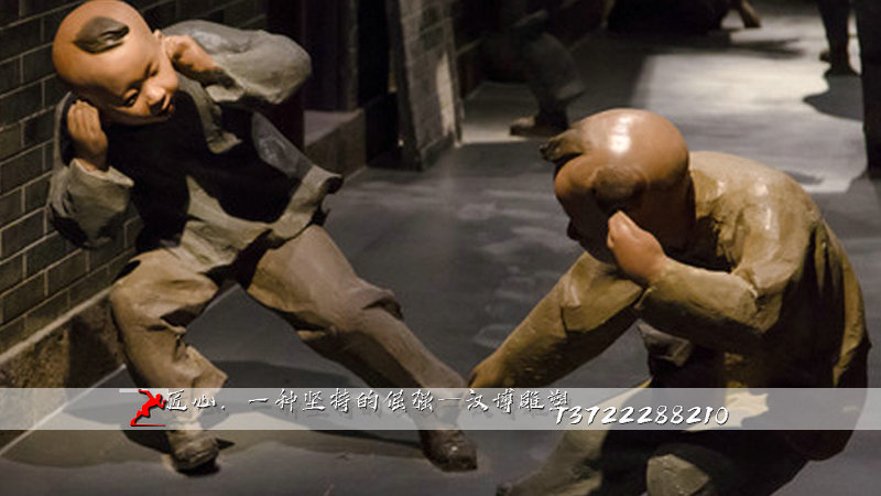 小孩地雕塑,铸铜人物雕像,纯铜雕塑