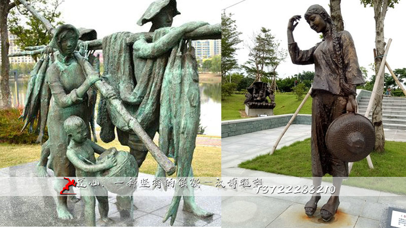 铸铜雕塑,黄铜人物雕像,铸铜雕塑厂家