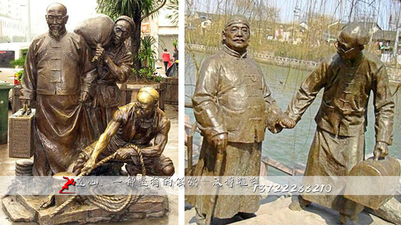 下南岸雕塑,铸铜人物雕像,铸铜雕塑加工