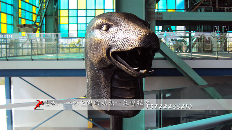 生肖蛇雕塑,铸铜雕像,黄铜雕塑