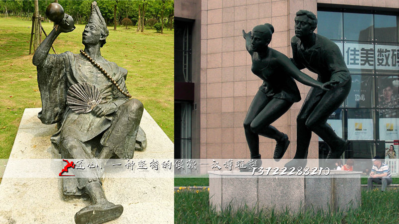 济公雕塑,铸铜人物雕像,纯铜雕塑