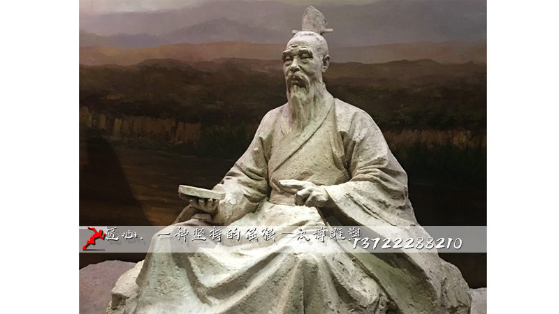 铸铜雕塑,周文王雕像,铸铜人物雕像