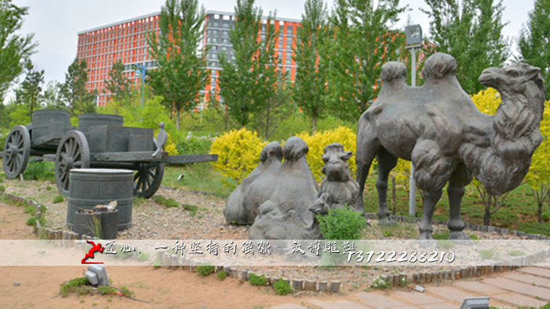 铸铜雕塑,骆驼雕像,铸铜雕塑厂家