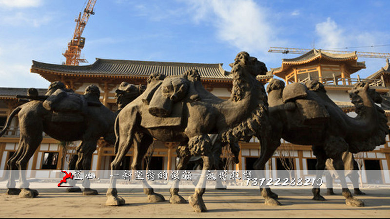 骆驼铸铜雕塑,黄铜雕像,铸铜雕塑加工