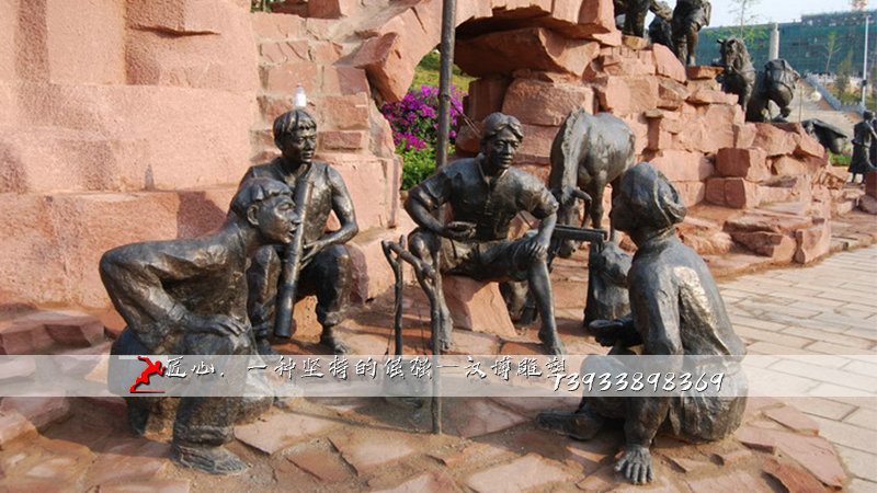 铸铜雕塑,纯铜雕像,茶马古道铜雕