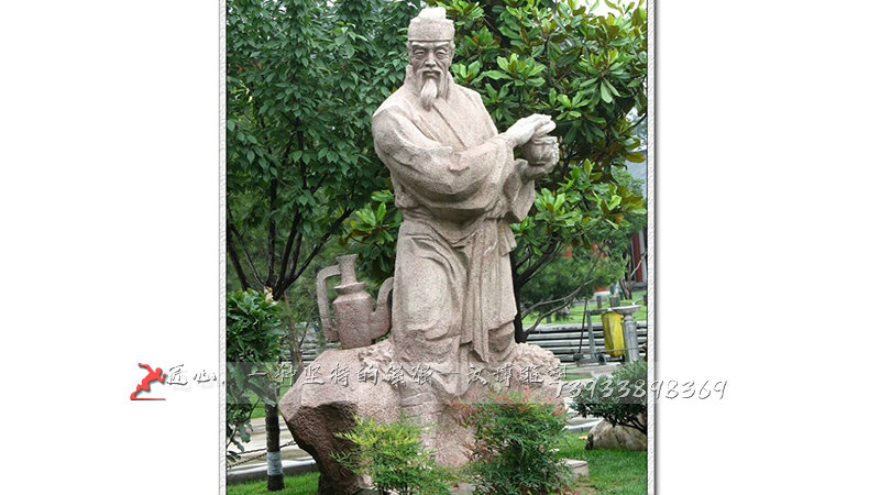 铸铜雕塑,陆羽人物雕像,铜雕人物雕塑