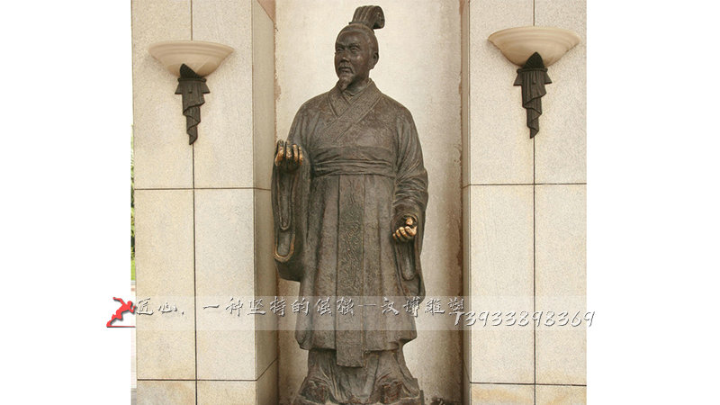 铸铜雕塑,管仲雕像,铸铜雕塑厂家