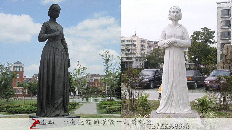 铸铜雕塑,南丁格尔铜雕,铸铜人物雕像