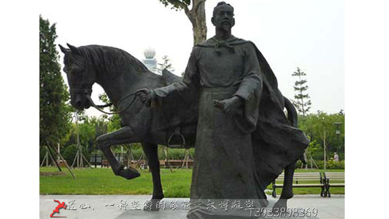 铸铜雕塑,传统名人铜雕,铸铜人物雕像