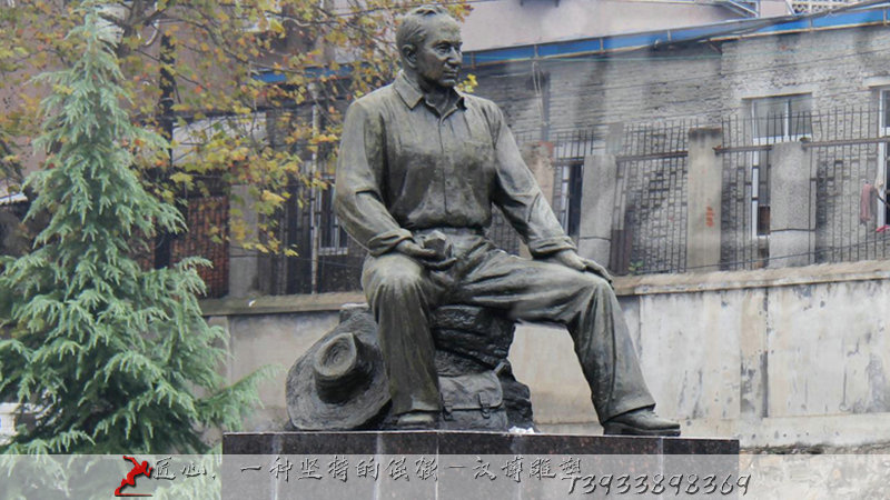 铸铜人物雕像,历史名人塑像,铸铜雕塑加工