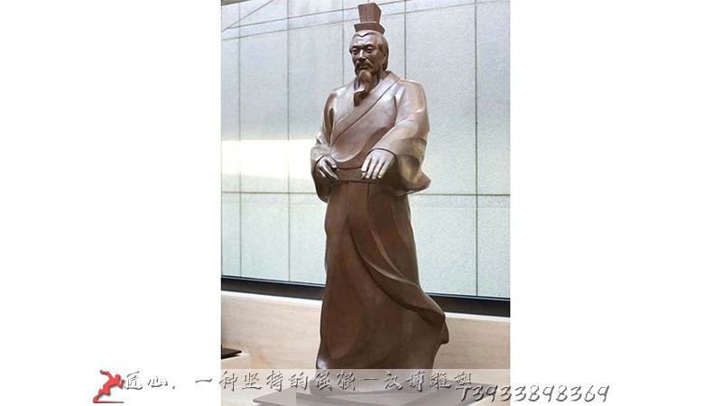 铸铜雕塑,李冰人物雕像,铸铜雕塑厂家