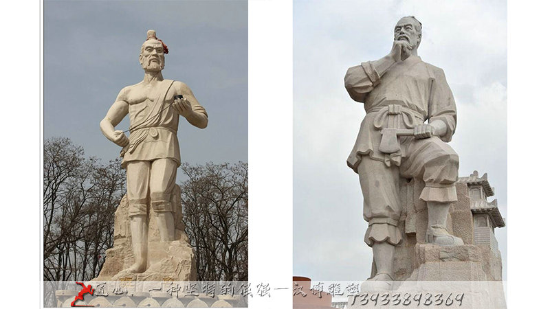 铸铜人物雕像,鲁班雕塑,纯铜人物雕塑