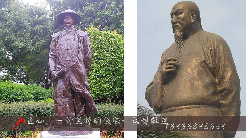 铸铜雕塑,林则徐铜雕,铸铜雕塑厂家