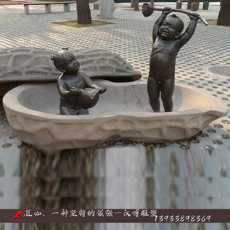 铸铜人物雕像,童趣文化铜雕,铸铜雕塑加工