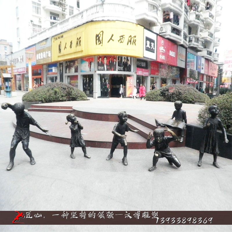 铸铜雕塑,嘻哈少年雕像,铸铜人物雕像