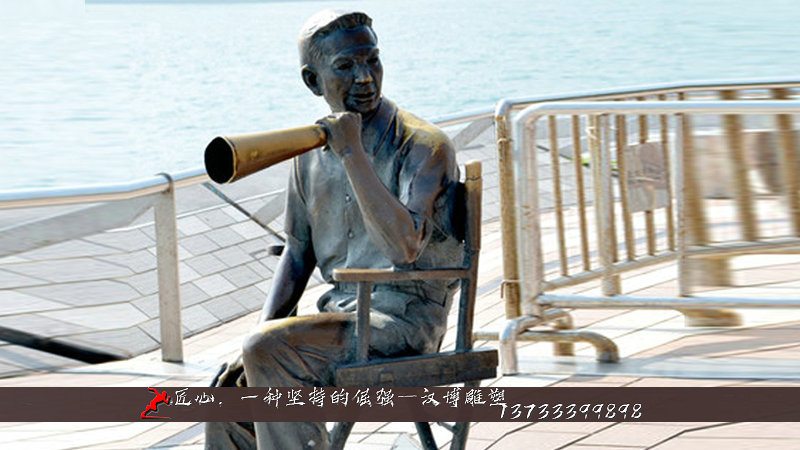铸铜人物雕塑,拍电影雕塑,铜雕加工