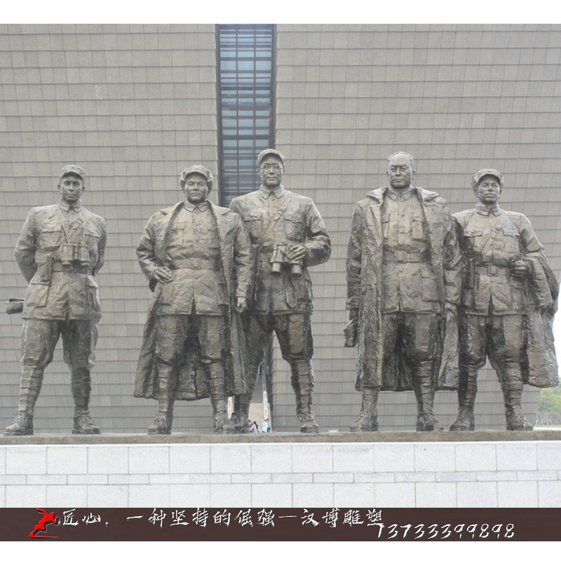 铸铜雕塑,渡江战士雕像,铸铜人物雕像