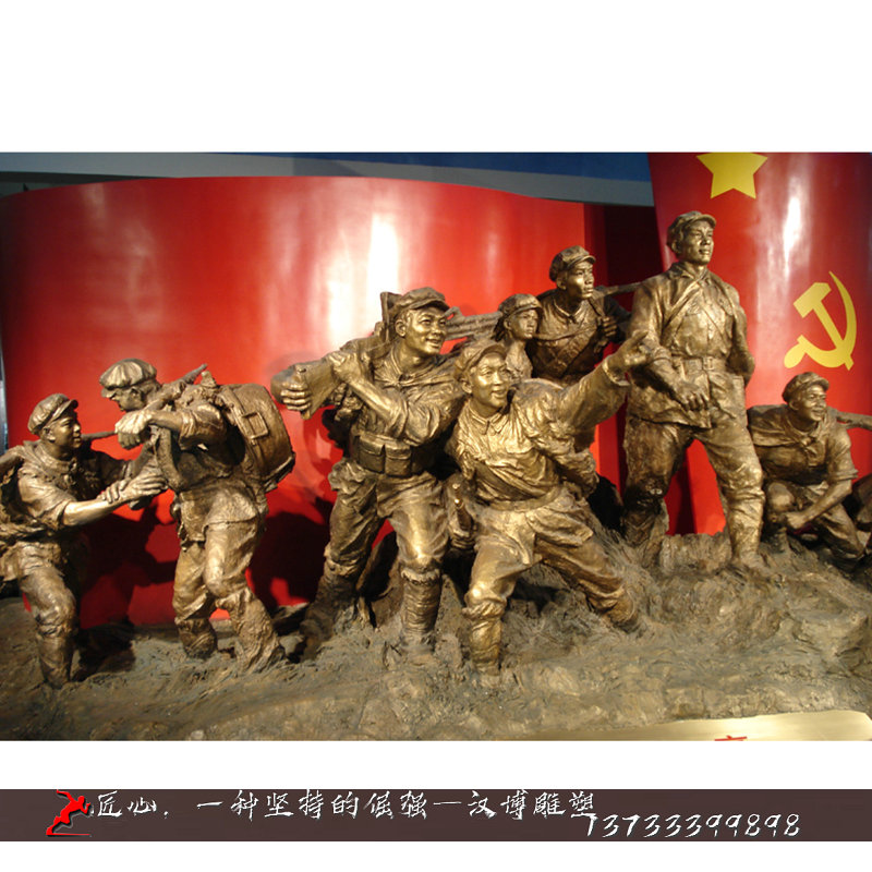 铸铜雕塑,革命战士雕像,铸铜雕塑加工