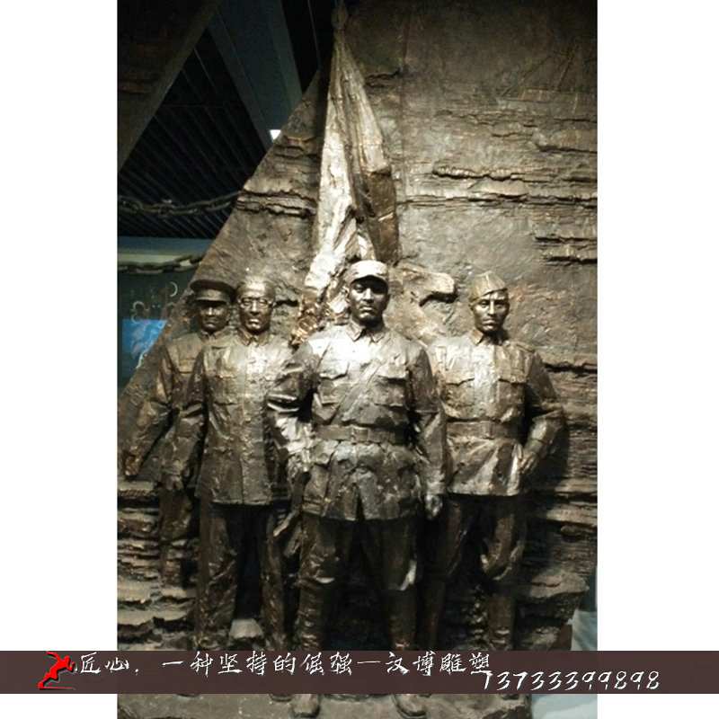 铸铜人物雕塑,红军烈士铜雕,铸铜雕塑加工