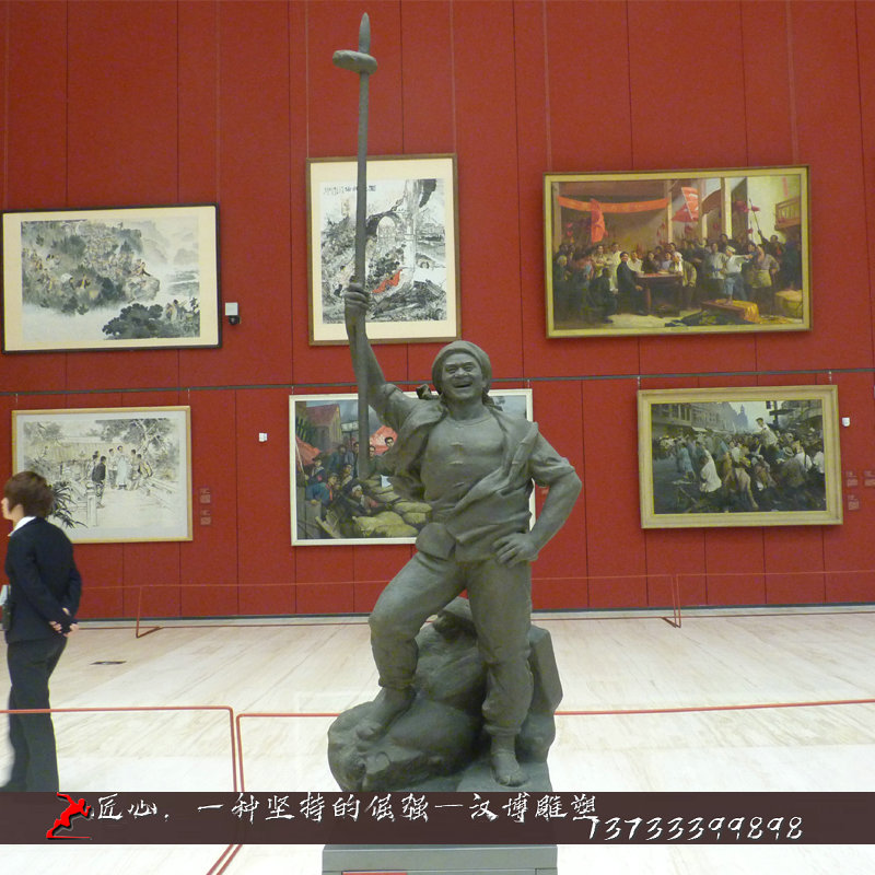 铸铜人物雕像,传统伟人雕塑,铜雕工艺品