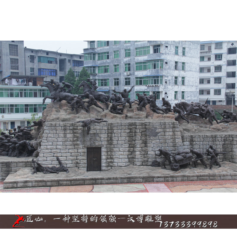 铸铜雕塑,红军雕像,铜雕工艺品