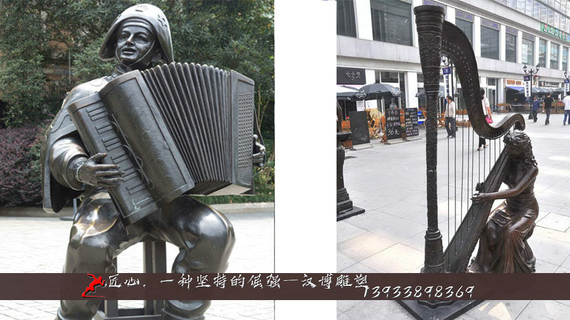 铸铜人物雕塑,音乐文化雕像,铸铜雕塑厂家