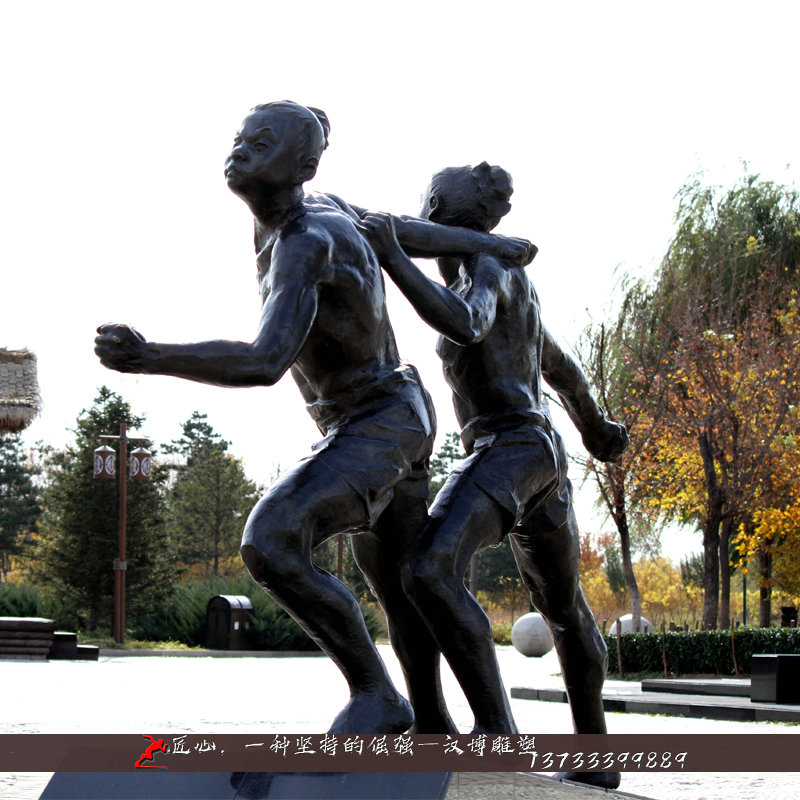铸铜雕塑,纤夫文化铜雕,铸铜人物雕像