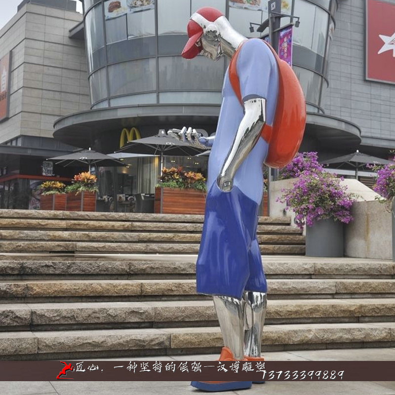 铸铜雕塑,绘彩人物雕像,学生雕塑定制