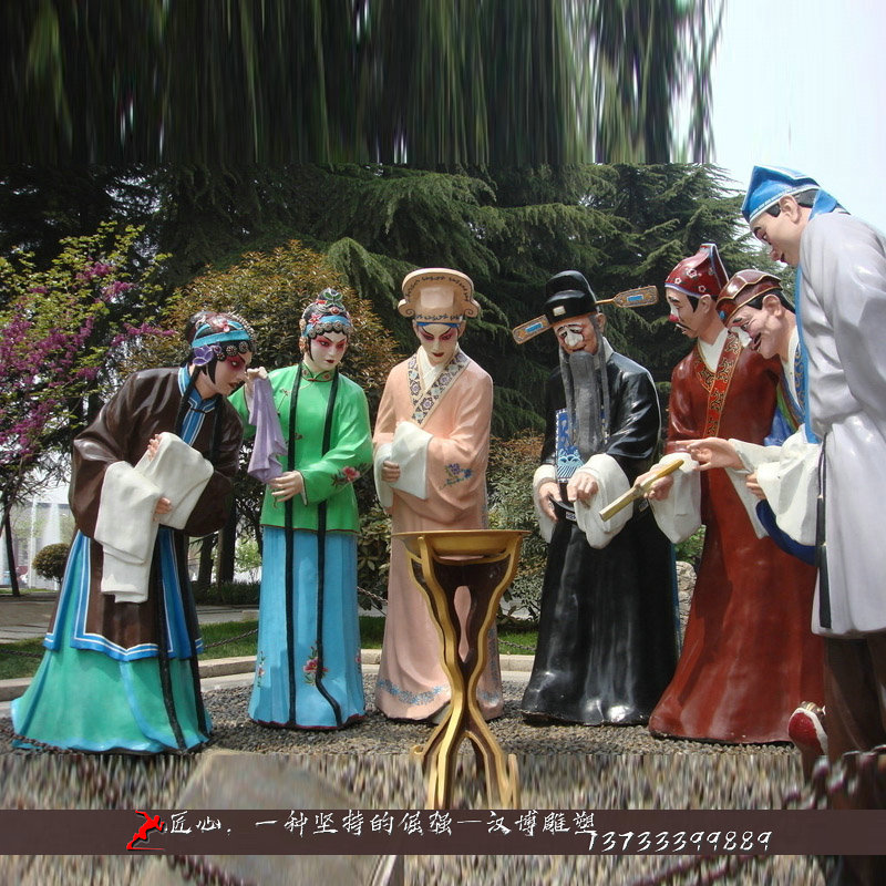 铸铜雕塑,戏曲人物雕像,铜雕制作厂家