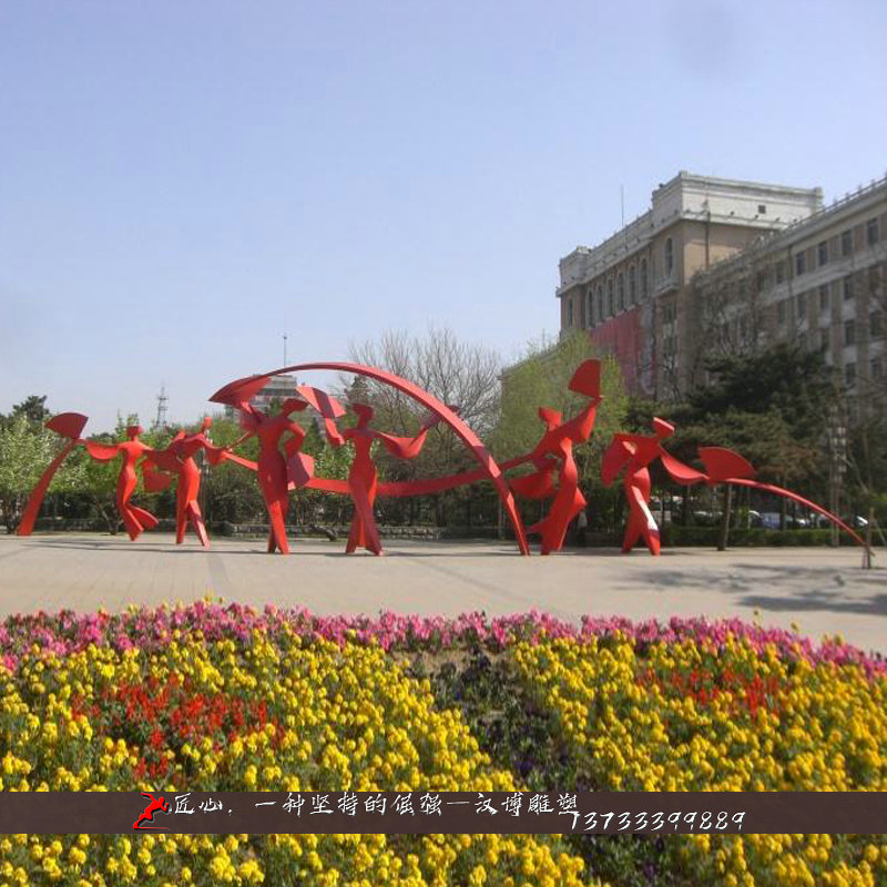 铸铜人物雕像,扭秧歌铜雕,铸铜雕塑定制