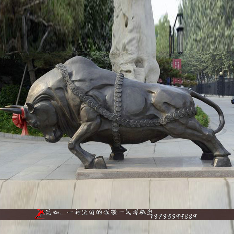 铸铜牛雕像,园林景观铜雕,铸铜雕塑