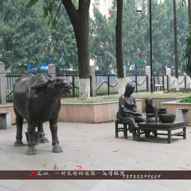 铸铜雕塑,牛文化雕像,铸铜雕塑加工