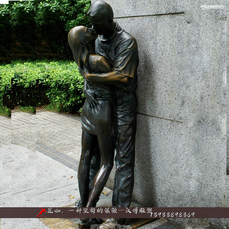 铸铜人物雕像,蜜月情侣雕塑,铜雕制作厂家