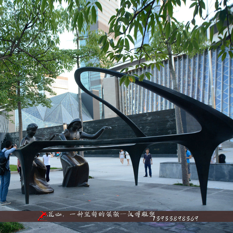 铸铜人物雕像,音乐铜雕,铸铜雕塑