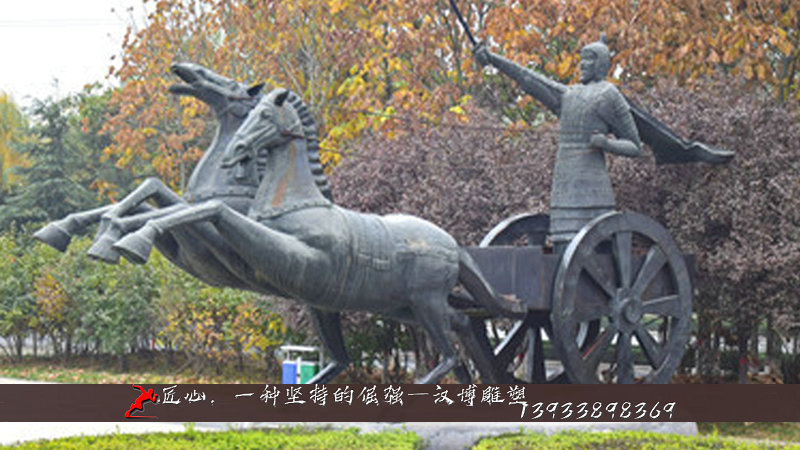 铸铜雕塑,铜雕马车雕像,大型铜雕制作