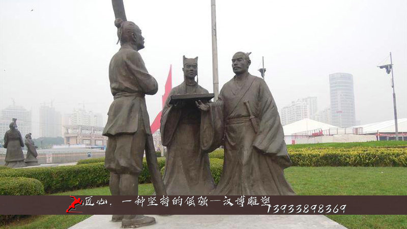 铸铜人物雕塑,诚信雕像,大型铜雕制作